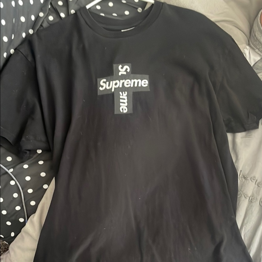 Supreme Black cross bogo t shirt